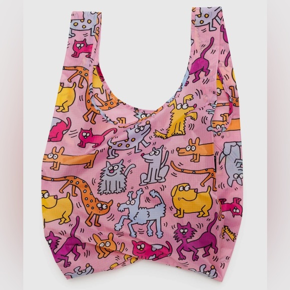 BAGGU Handbags - BAGGU Standard Reusable Tote - Keith Haring Pets